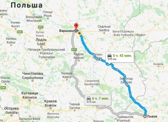 Відстань від Львова до Варшави: скільки кілометрів та як дістатися? Відстань від Львова до Варшави: скільки кілометрів та як дістатися?