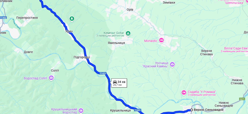 Відстань від Трускавця до Східниці: маршрут та корисні поради
