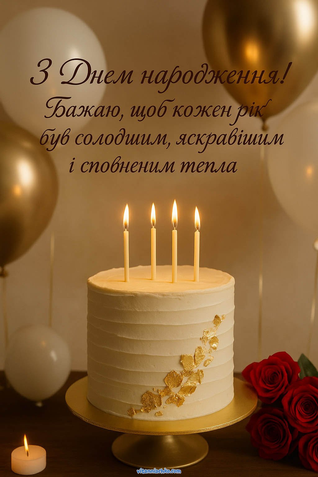 Привітання та картинки з днем народження українською | Вітання до свят
