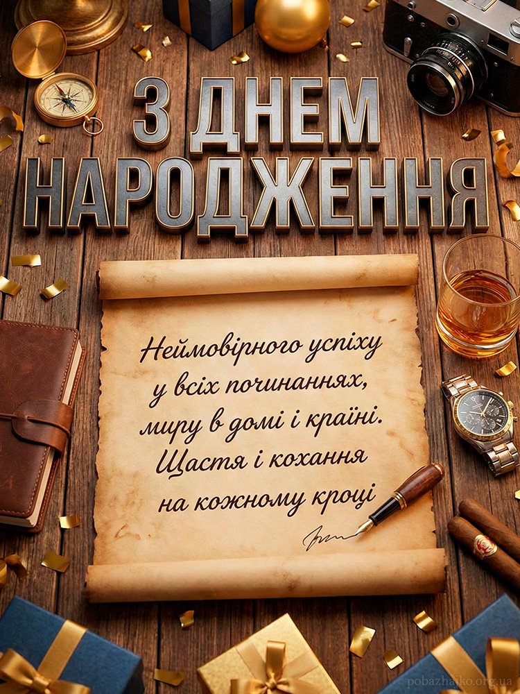 Нові Привітання для Дядька з Днем Народження - Побажайко