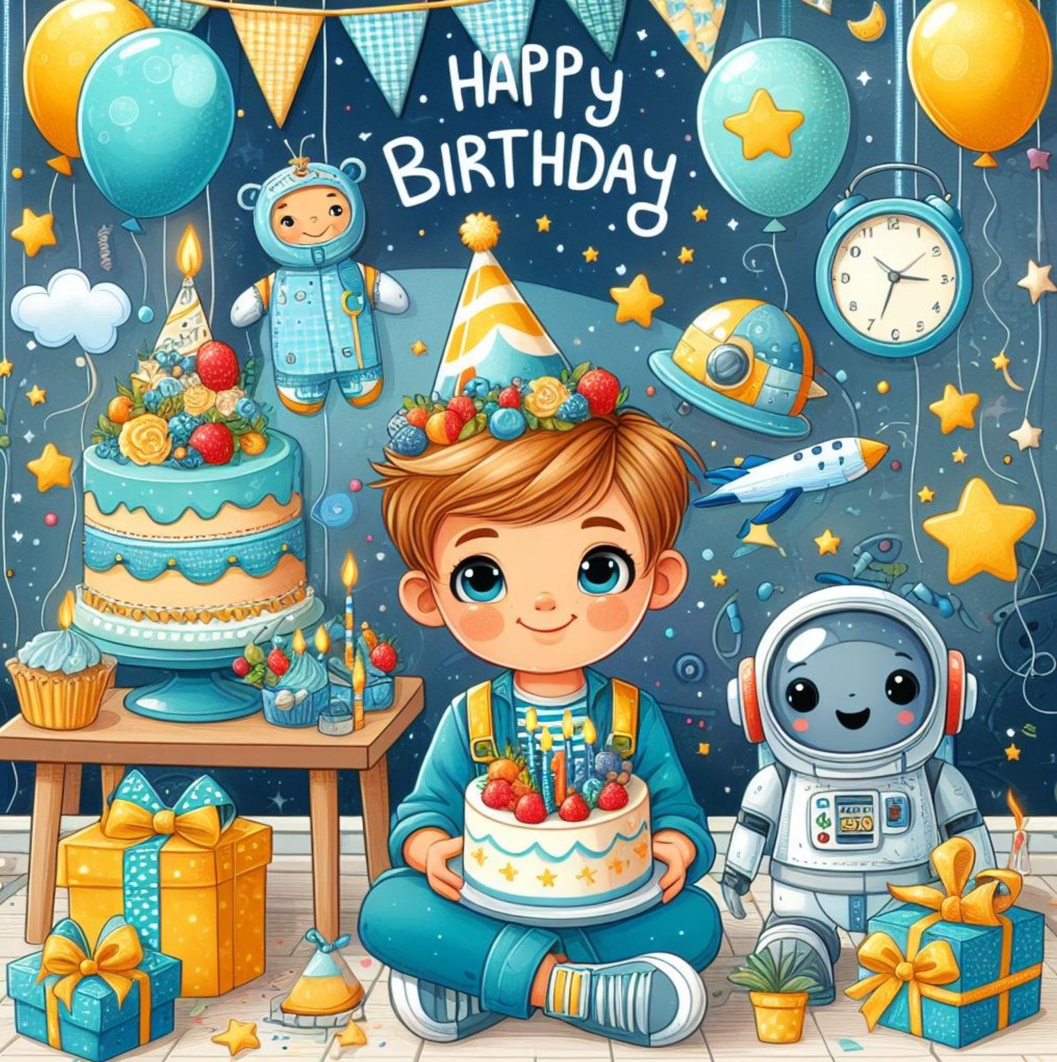 ᐈ Привітання з днем народження Хлопчику своїми словами і картинки ...