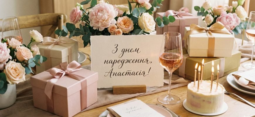З днем народження Анастасія: зворушливі привітання своїми словами ...