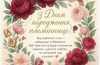 Вітання з днем народження племінниці: побажання від люблячої тітки