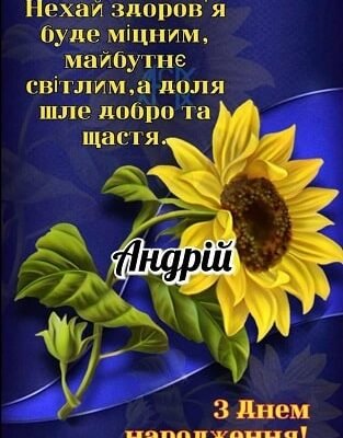 Вітаємо, Андрюша: Щирі побажання у день народження для Андрія!