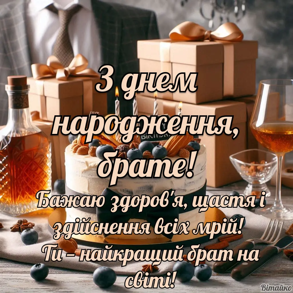 Привітати брата з Днем Народження: своїми словами, у віршах та ...