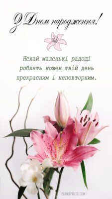 Вітаємо, Лілія! Найкращі побажання з нагоди вашого Дня народження!