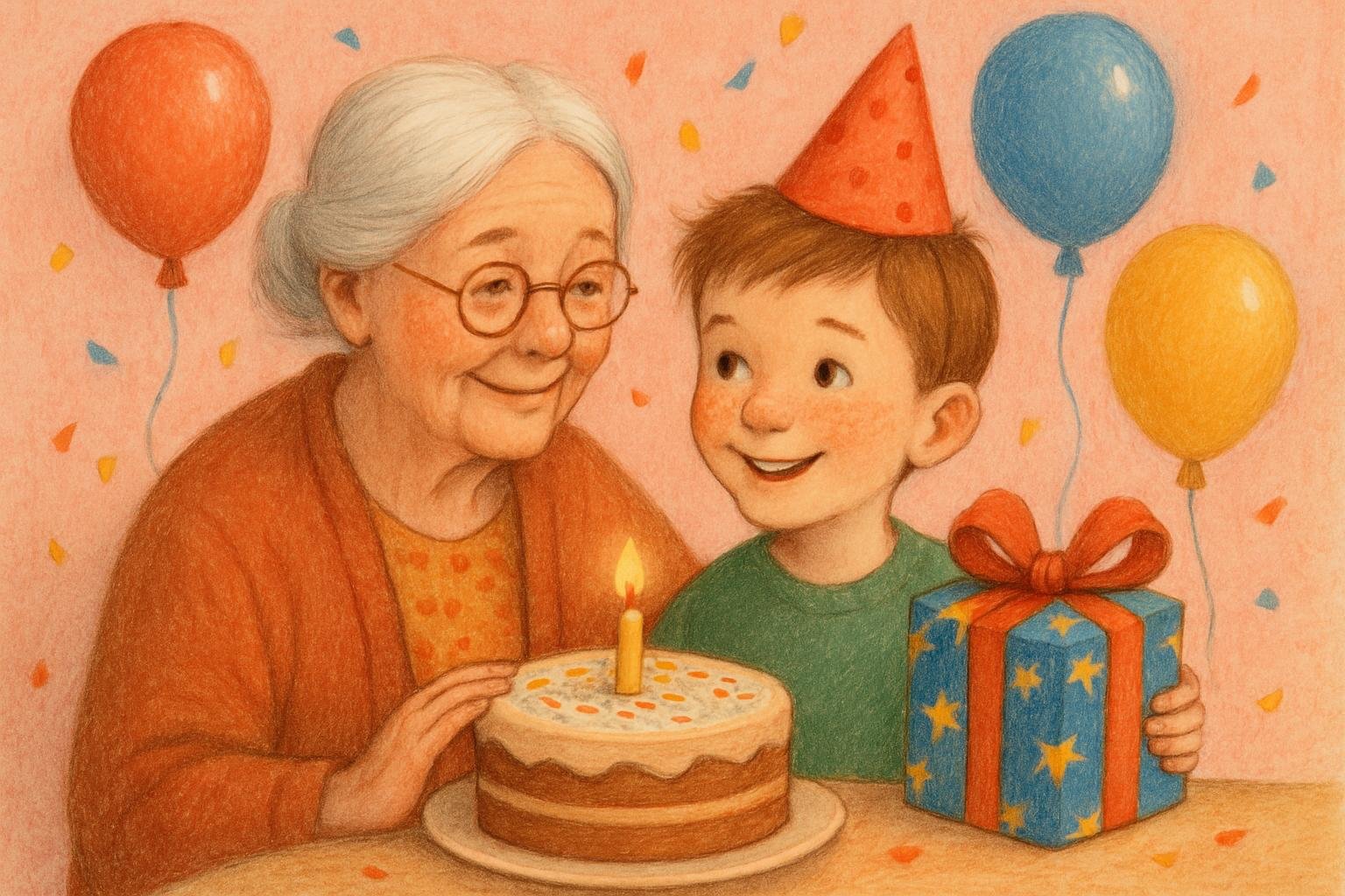 Привітання для бабусі з днем народження онука — найкращі ідеї