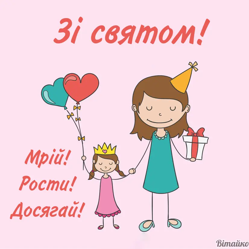 Привітання з днем народження дівчинці: Більше 18 картинок