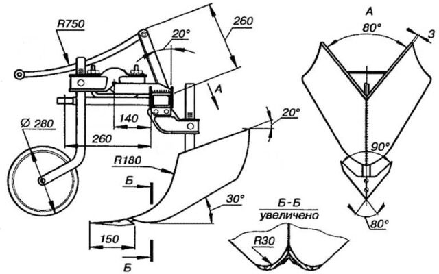 Вибір найкращого окучника для мотоблока потужністю від 6 к.с. Вибір найкращого окучника для мотоблока потужністю від 6 к.с.