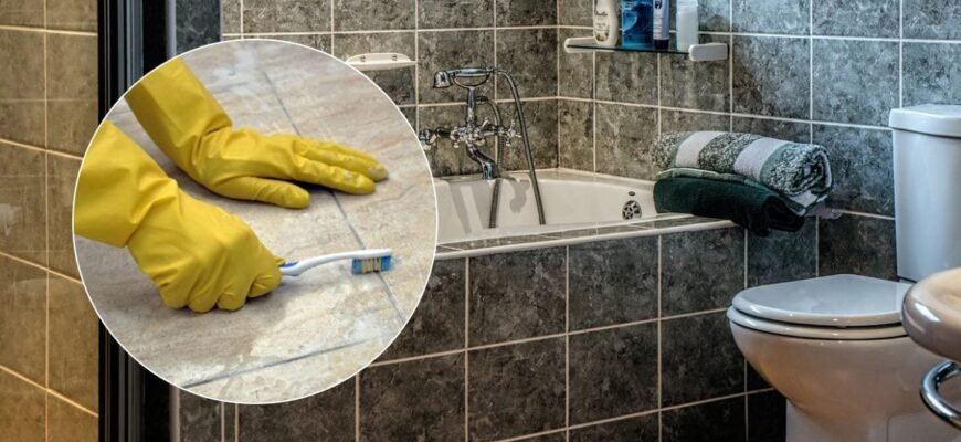 Як ефективно та безпечно відмити плитку в ванній від нальоту?