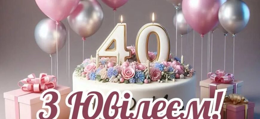З 40-річчям! Як відсвяткувати ювілей та зробити його незабутнім