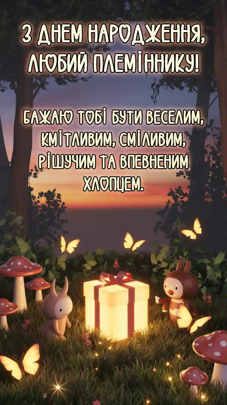Привітання племіннику з днем народження