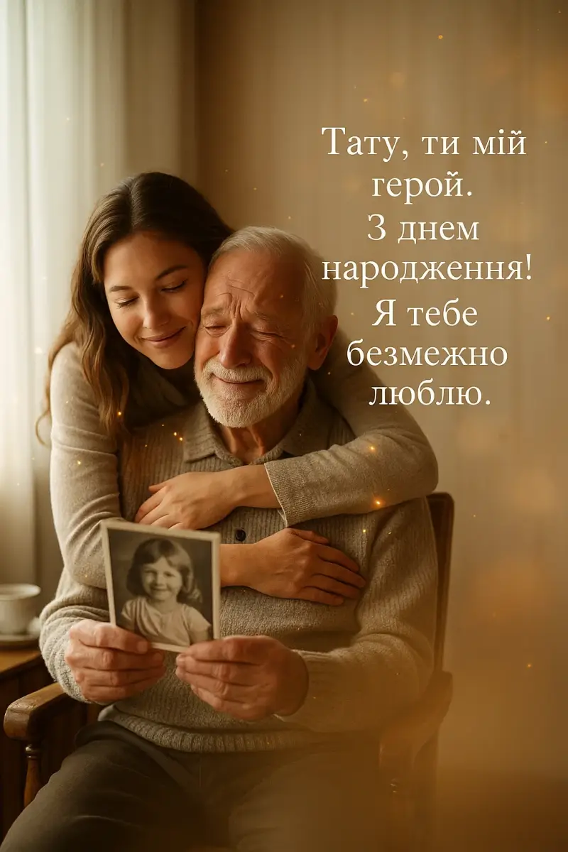 Привітання з днем народження татові від дочки до сліз — щире ...