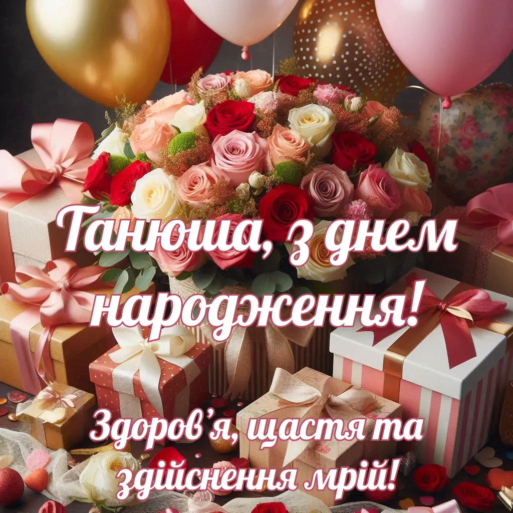 З днем народження Таня: Привітання українською