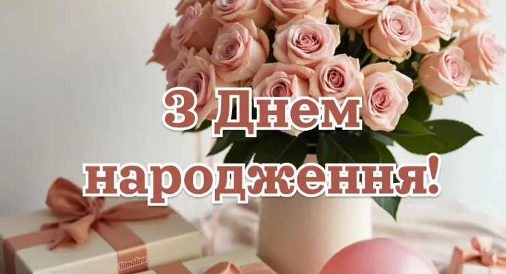 Завантажити картинки З Днем Народження для жінки безкоштовно