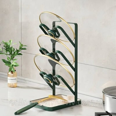 Зручний тримач для кришок каструль: організація кухонного простору