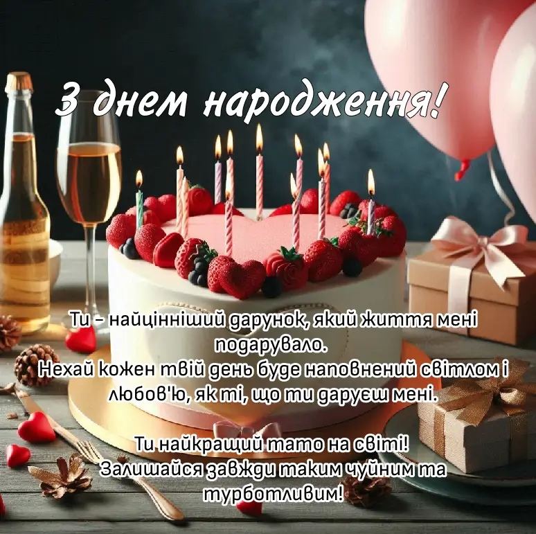 Більше 15 привітань з днем народження для коханого