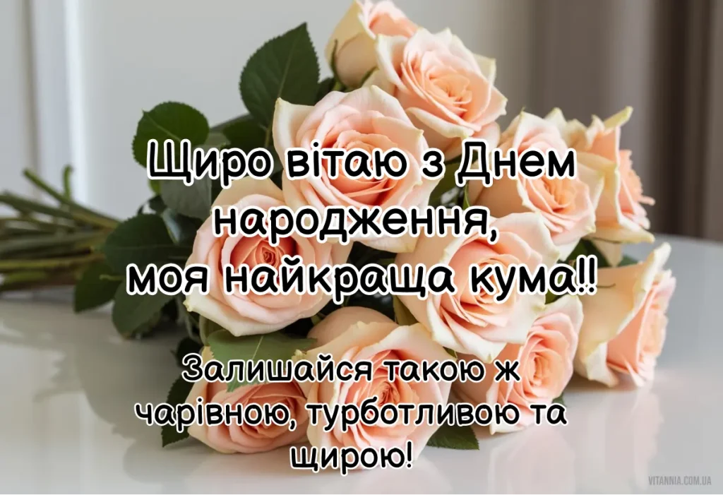 10 сучасних привітань з Днем народження кумі українською