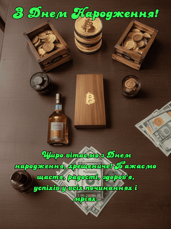 Привітання з Днем Народження похреснику (хрещенику) українською ...